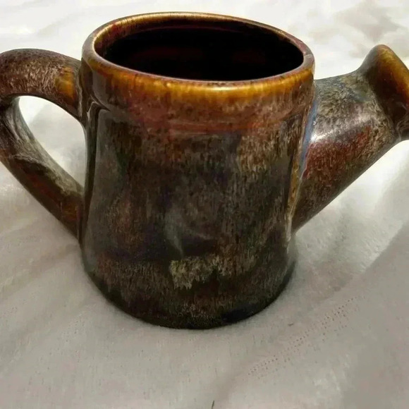 Vintage marble mini teapot, and mini watering can. 1998. Heritage pottery. - Picture 9 of 16